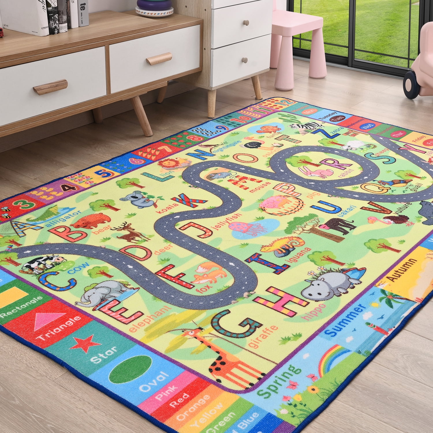 TWINNIS Kids Play Rug Animal Carpet ABC Educational Rug Mat 3 X5 Kids twinnis-kids-play-rug-animal-carpet-abc-educational-rug-mat-3-x5-kids