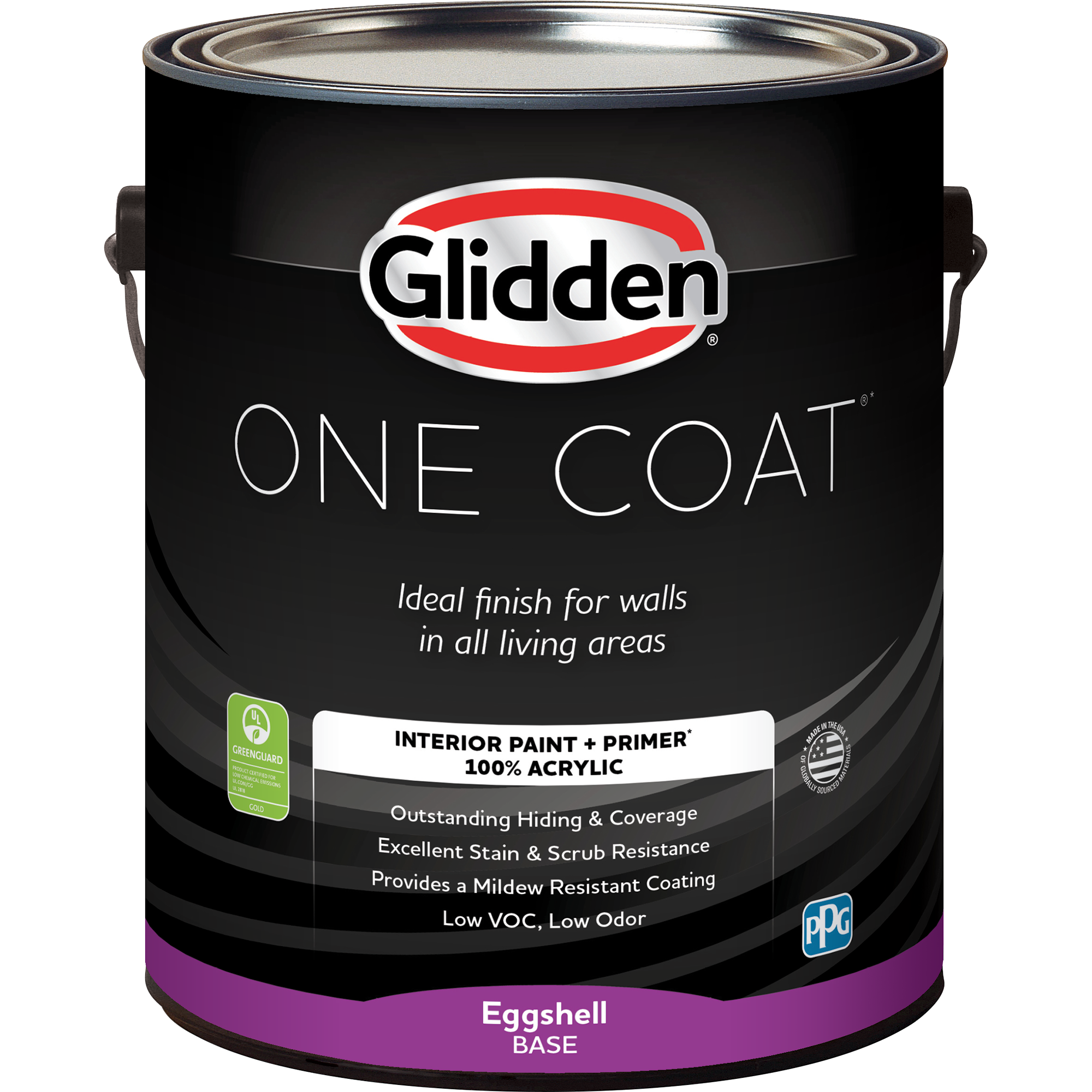 Glidden One Coat Interior Paint and Primer, Taupe Tapestry / Orange, Gallon, Eggshell - image 11 of 11