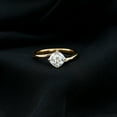 thumbnail image 3 of Rosec Jewels Moissanite Cushion Cut Engagement Ring 1 Ct - 6 mm - D-VS1 Grade Bypass Ring Moissanite, 18K Yellow Gold, US 10.00, 3 of 7