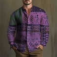 thumbnail image 3 of Camisa étnica vintage tribal africana para hombre, camisa informal de moda formal para hombre, ropa de lujo para hombre, blusas sueltas de alta calidad, prendas de vestir, 3 of 5
