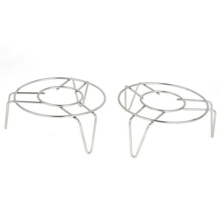 - Cookware 12cm x 5cm Stainless Steel 3 Legs Cooker Food Steam Rack 2 Pcs