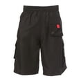 thumbnail image 2 of Sakkas Mens Solid Color with Contrast Stripes Skate Surf Board Short / Swim Trunks - Black / Red - XL, 2 of 2