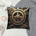 thumbnail image 2 of JEUXUS  Cool Steampunk Gears Print Corduroy Soft Throw Pillow Covers, Decor Cushion Sham Stuffers for Sofa and Couch, 2 of 5