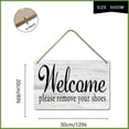 thumbnail image 2 of Zomyto 8x12IN Please Remove Your Shoes Wood Wall Plaque,Modern Farmhouse Decorative Hanging Sign,Cute and Rustic Country Style A01, 2 of 6
