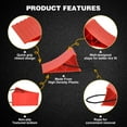 thumbnail image 5 of PAHTTO 4Pack Wheel Chocks, Heavy Duty Wheel Chocks with Rope for Easy Removal, Durable, Non-Slip, Hard Plastic Wheel Chocks for, RV, Camper, Effective in Keeping Your Vehicle in Place, Red, 5 of 7