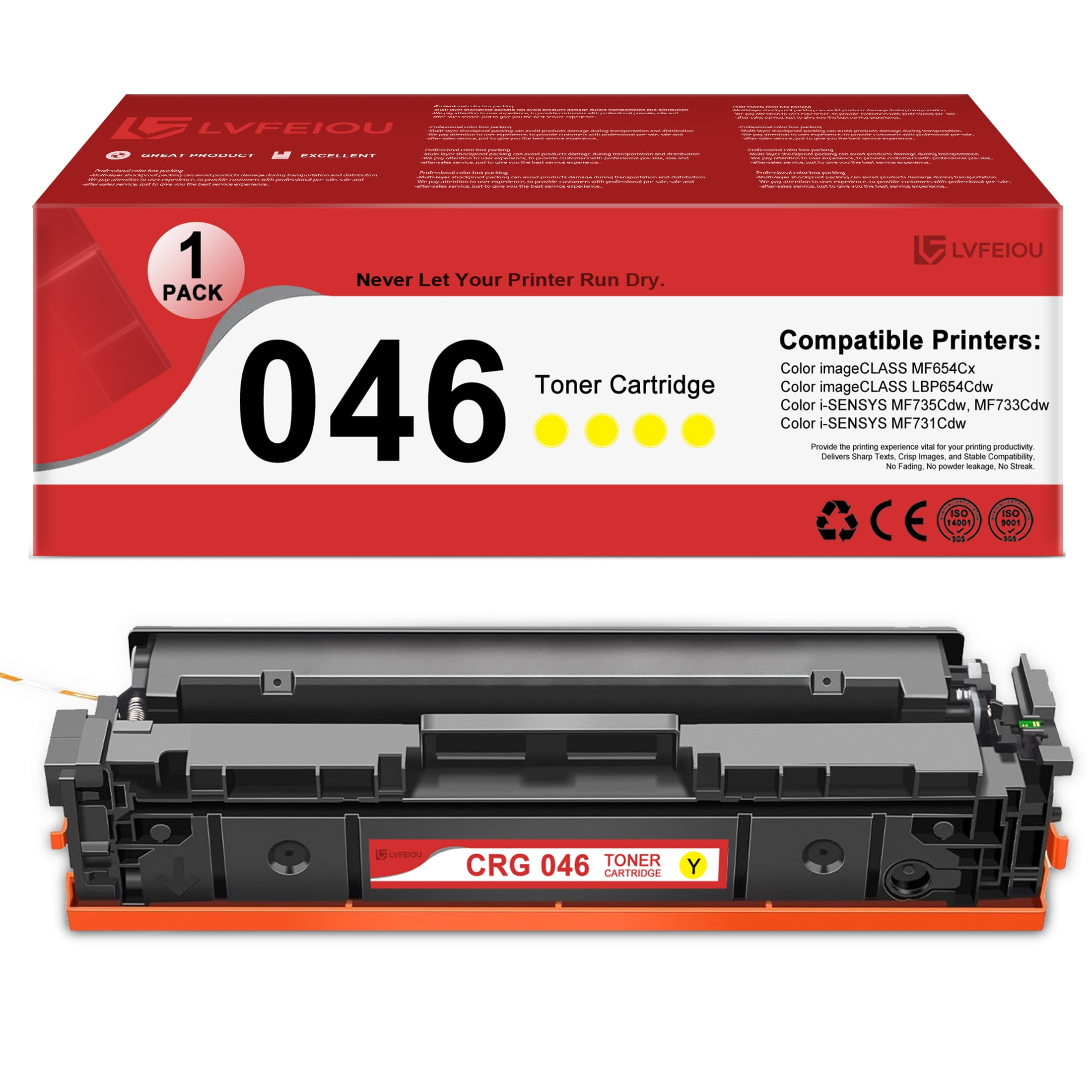 Canon 051 High Yield Black Toner Cartridge Replacement for MF264dw