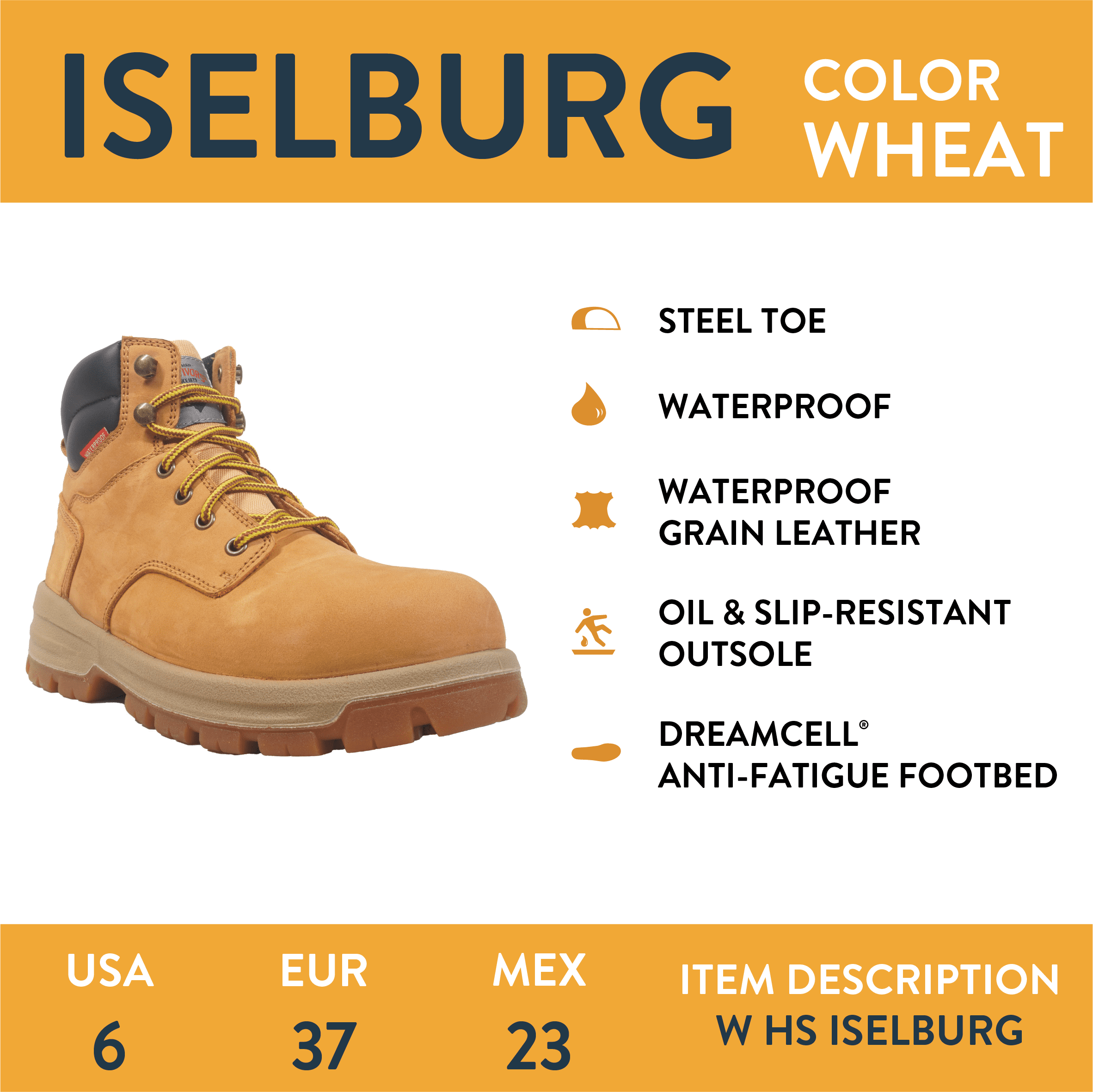 Herman Survivors Women's Iselburg Steel Toe Work Boots, Sizes 6-11