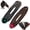 2pcsC, variant on Lace Flower Hair Disk, Lazy Curler Hair Twist Bun Maker, Hand Embroidered Flowers Deft Bun Maker, Flower Hairs Buns Roller For Long Thick Accessories (1, Black + Gray)