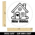 thumbnail image 2 of Sweet Adorable New Home Self-Inking Rubber Stamp Ink Stamper - Fuchsia Ink - Mini 1/2 Inch, 2 of 7