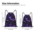 thumbnail image 2 of Daiia Galaxy Lightning Pattern Drawstring Backpack, Gym Bag, Lightweight Backpack, Water-Resistant Bag Travel Sports Backpack, Fitness Bag, Yoga Bag-Small, 2 of 6