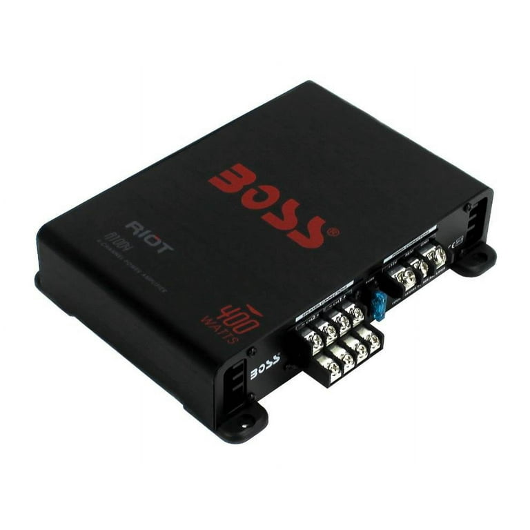 BOSS Audio R1004 Riot 400W 4 Channel Car Amplifier, Mosfet Power