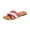 Hot Pink-#001, variant on Flat Slippers for Women Square Toe Open Toe Beach Comfort Bohemia Sandals Low Heel Bottom Anti Slip Simple Solid Colour Slide Sandals,Vermilion 39