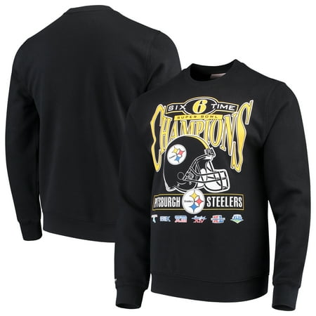 - Pittsburgh Steelers Mitchell & Ness All-Time Great Pullover Sweatshirt - Black