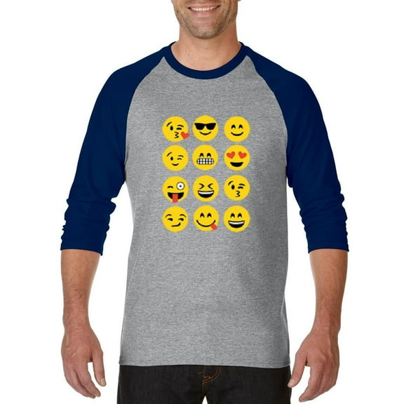 Artix - Mens Raglan Sleeve Baseball T-Shirts - Emoji Group