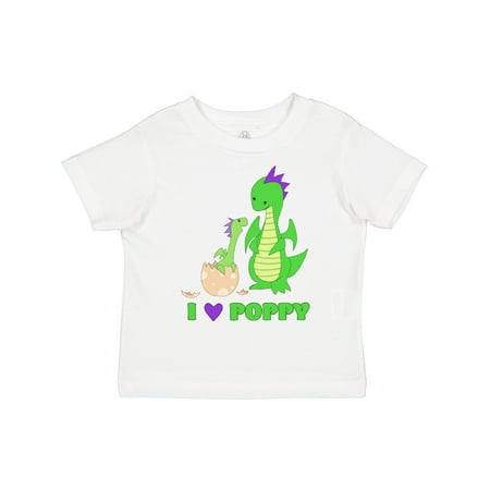 

Inktastic I Love Poppy Gift Toddler Boy or Toddler Girl T-Shirt