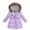 Light Purple, variant on Girls' Cotton Jackets Winter Mid-Length Plush and Thickened Stylish Girls' Puffer Jackets, Warm Winter Coat for Kids Dark Purple for Size 6-7 Years