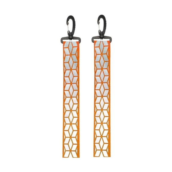 LeeQinersw Safe Reflector Pendant Reflective Backpack Pendant Multiuse Clothing Reflective Orange