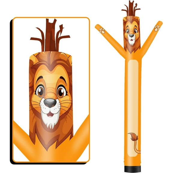 6FT Tall Inflatable Tube Man Lion Wacky Wavy Dancing Guy (9''Diameter) for Outdoor Decoration Advertising Business Promotion (Blower Not Included)