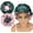 003 Spruce/Blush, variant on Adjustable Silk Satin Bonnet Hair Care Caps for Women Girls Loose-fitting Reversible Sleeping Cap Shower Caps Hair Wrap Bonnets (003 Spruce/Blush)