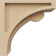 thumbnail image 3 of 4"W x 8"D x 8"H Classic Viola Rough Cedar Woodgrain TimberThane Corbel, Primed Tan, 3 of 6