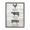 thumbnail image 3 of Stupell  Farmhouse Eggs Milk and Bacon with Chicken Cow and Pig Framed Art, 11 x 14, Design By Artist Ann Bailey - Multi-Color 24 x 30, 3 of 5