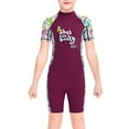 thumbnail image 1 of Guardoinrt Combinaison de Plongée pour Filles Maillot de Bain Shorty Enfant Col Rond Maillot de Bain Combinaison Violette G, 1 of 6