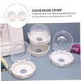 thumbnail image 3 of Soimiss 2Pcs Clear Stove Knob Protective Cover Durable Plastic Safety Guard for Oven, 3 of 7