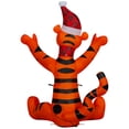 thumbnail image 3 of Gemmy Christmas Inflatable Tigger in Santa Hat, 3.5 ft Tall, Multi, 3 of 4