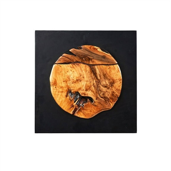 Rustic Cedar Wood Wall Decor 17''x 17'' Farmhouse Live Edge Wall Art Decor Gifts