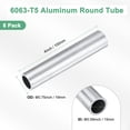 thumbnail image 3 of Tubo redondo de aluminio 6063 en paquete de 3, 15mmx19mm(IDxOD) 100mm de longitud, 3 of 7