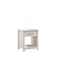 thumbnail image 4 of Pemberly Row 3Pc White Engineered Wood Dresser Chest and Nightstand Bedroom Set, 4 of 5