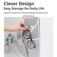 thumbnail image 3 of Wall Mounted Fabric Storage Organizer Multi Pocket Hanging Bag for Dorm Bedroom and Office, 3 of 7