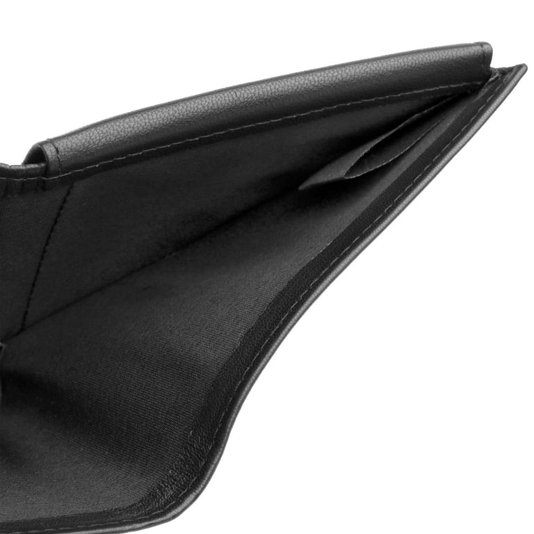 Portafoglio A Libro J. Buxton Emblem In Morbida Pelle Nera – Con Tasche Per Carte, Banconote E Finestra Porta Documenti - 5