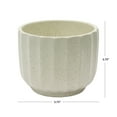 thumbnail image 6 of Better Homes & Gardens 4.5" Speckled Ribbed Ceramic Vase, Cream White, 1 - Piece, 6 of 7
