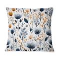 thumbnail image 3 of Designart "Blue White Cottage Floral Elegance" Floral Printed Throw Pillow, 3 of 5