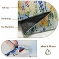 thumbnail image 5 of Round Area Rug 4ft, Spring Hummingbird Floral Non-slip Area Rugs for Living Room/Bedroom/Bathroom/Kitchen, Farmhouse Flower Botanical Washable Throw Floor Mat Indoor Outdoor Entrance Doormat, 5 of 9