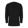 thumbnail image 6 of QUNYINEY Womens Spring Tops Casual Puff 3/4 Sleeve V Neck Solid Blouses Loose Pullover Tops, 6 of 6