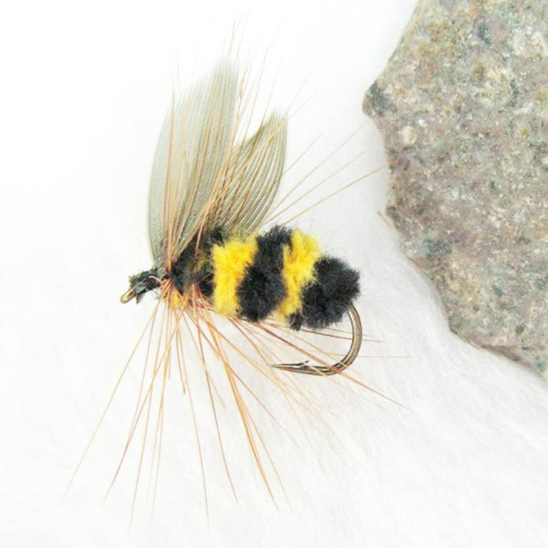 LOT 10 Foam Bumble Bee Nymph Trout Flies Fly fishing Hooks Gift