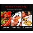 thumbnail image 3 of Wosthever Herramienta para comer mariscos con mango, Kit de abrazadera, alicates portátiles multiusos para alimentos, tijeras, mariscos para Mostrada, 3 of 6
