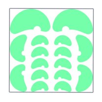 JIhuahe Halloween Night Light Stickers with Horror Eyes and Fluorescent Emoji for Scene Decoration on Windows and Walls, Glow in the Dark Decor,B