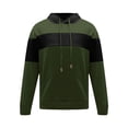 thumbnail image 5 of Timoontee Mens Hoodies Fall Warm Sweatshirts Long Sleeve Pullover Tops Spring Tops Casual Athletic Sweatshirts for Hiking Jogging Army Green L, 5 of 5