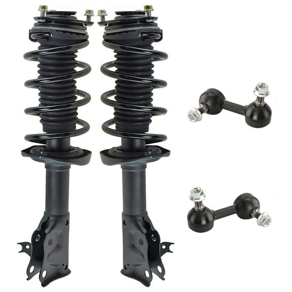 TRQ 4 Piece Suspension Kit Complete Strut & Spring Assemblies w/ Sway Bar Links SCA67239 Fits select: 2006-2009 HONDA CIVIC LX, 2010-2011 HONDA CIVIC VP