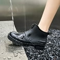 thumbnail image 2 of IUJSOY Short Rain Boots Women Fashion Waterproof Chelsea Boots for Women Outdoor Mud Garden Shoes, 2 of 9