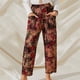 thumbnail image 2 of Pantalones de pierna ancha retro de algodón y lino sueltos casuales con estampado de mujer de moda Fridja  hfkajh98844, 2 of 5