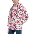 thumbnail image 2 of Daiia Lilies Flowers for Boys Fashion Hoodies & Sweatshirts with Kangaroo Pocket,Hooded Sweatshirt for Kid, Breathable& Moisture Wicking-X-Large, 2 of 6