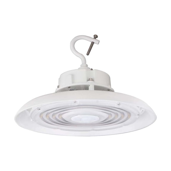 150W UFO LED High Bay 20850 Lumens 4000K 120-277v 0-10V Dimmable White Finish