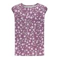 thumbnail image 5 of Womens Tops Plus Size Sleeveless Round Neck Floral Printed Casual Tank Top Hot Pink XL, 5 of 5