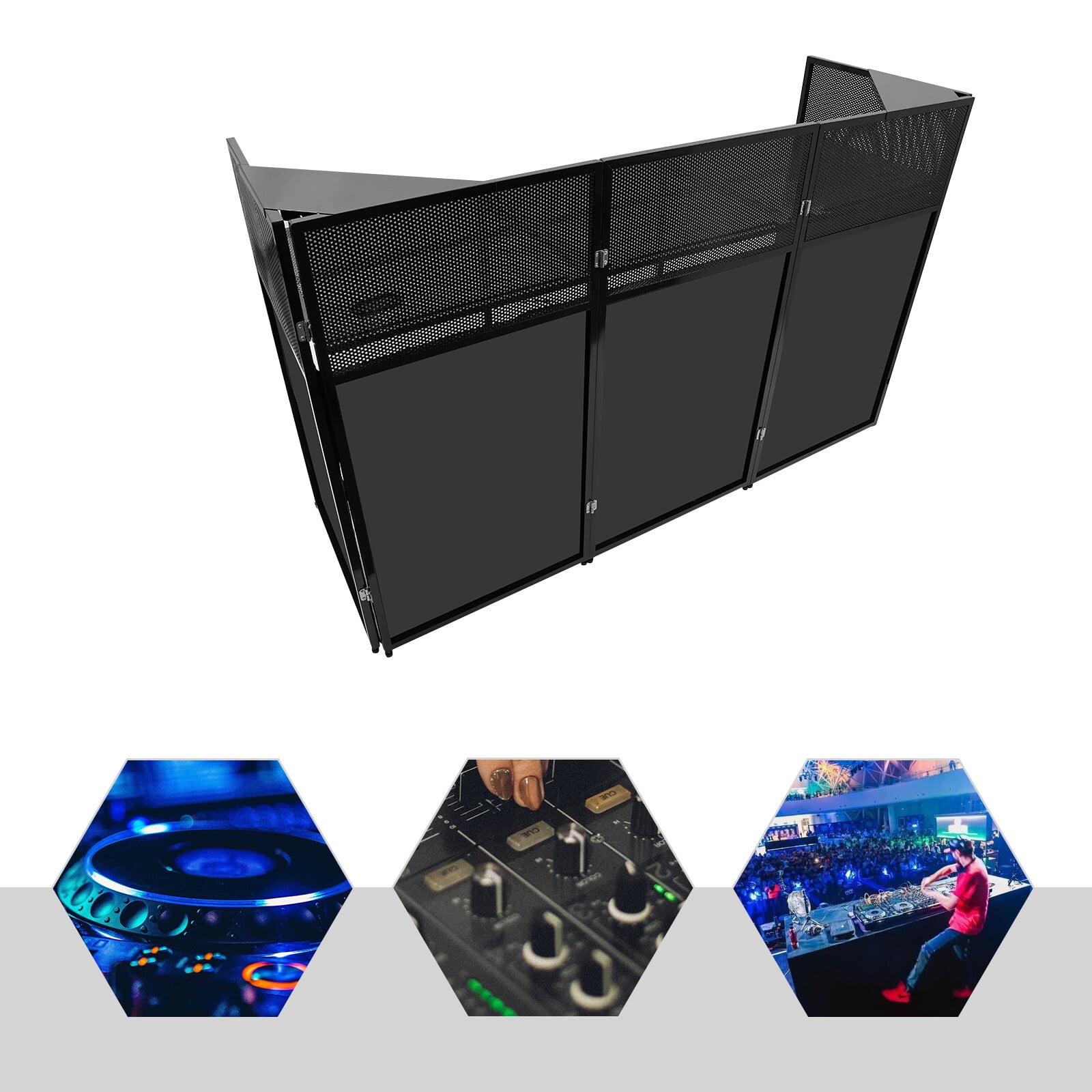 DJ Booth Table, Foldable DJ Stand, DJ Booth Stand