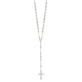 thumbnail image 2 of Auriga Fine Jewelry 925 Sterling Silver Polished Rosary Necklace for Women 26", 2 of 6