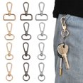 thumbnail image 6 of 5pcs Metal DIY KeyChain Bag Part Accessories Jewelry Making Hook Lobster Clasp Collar Carabiner Snap Bags Strap Buckles BLACK 2-15MMX5PCS, 6 of 8